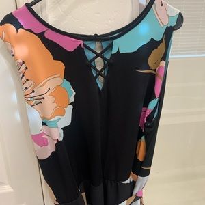 Lane Bryant, gorgeous floral long floor length dress